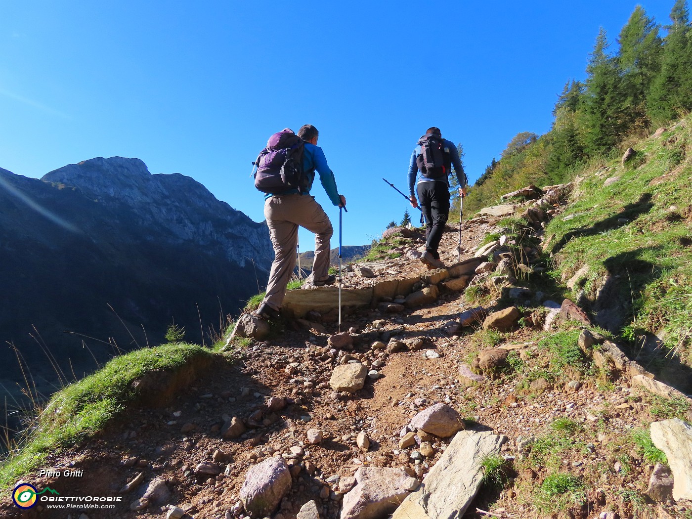 02 Sul sent. 215-217 in decisa salita con vista in Corno Branchino.JPG